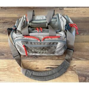 Cabela's Catch All 16"Gear Bag Tan Weather Resistant Hunt Fish Camping Pockets